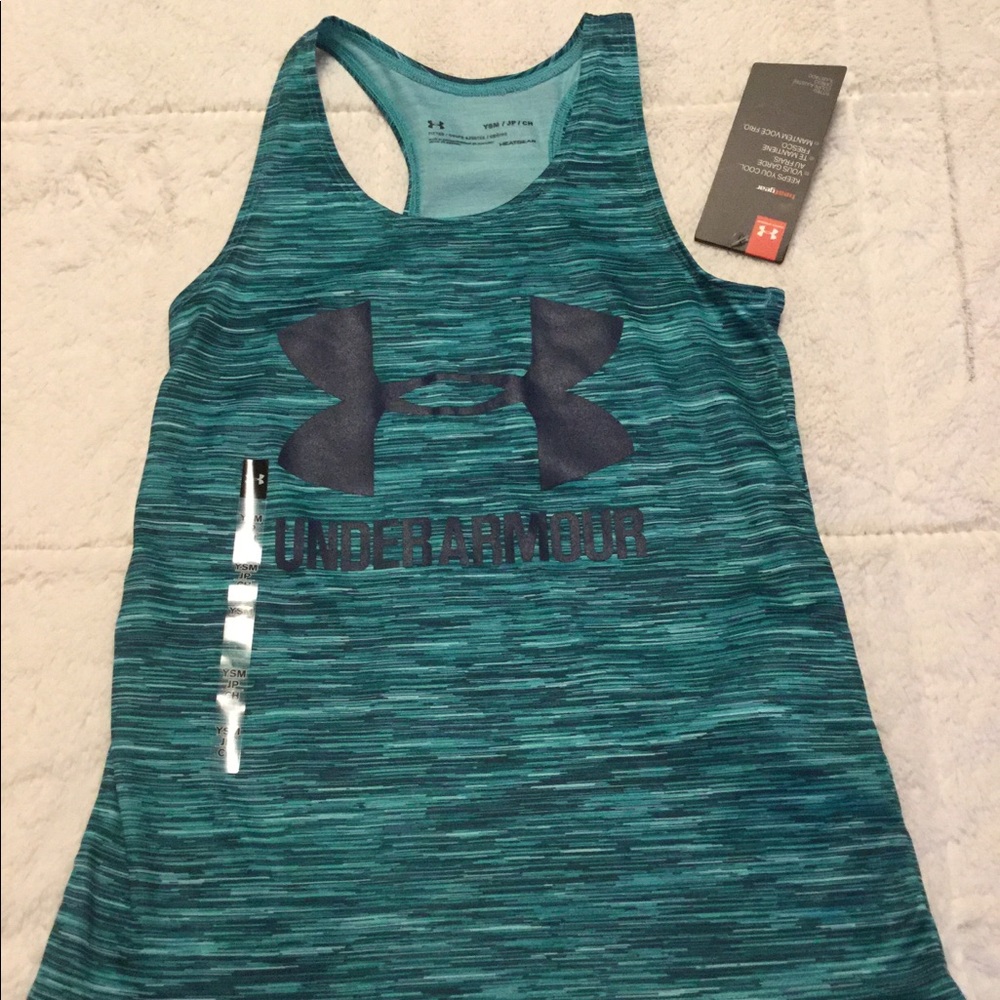Under Armour streaky tank top fitted heatgear